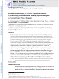 Cover page: Portable combination of Fourier transform infrared spectroscopy and differential mobility spectrometry for advanced vapor phase analysis