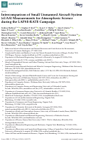 Cover page: Intercomparison of Small Unmanned Aircraft System (sUAS) Measurements for Atmospheric Science during the LAPSE-RATE Campaign.