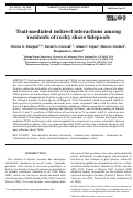 Cover page: Trait-mediated indirect effects in a natural tidepool system