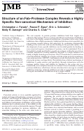 Cover page: Structure of an Fab–Protease Complex Reveals a Highly Specific Non-canonical Mechanism of Inhibition