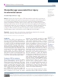 Cover page: Chemotherapy-associated liver injury in colorectal cancer