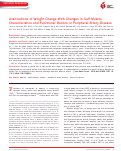 Cover page: Associations of Weight Change With Changes in Calf Muscle Characteristics and Functional Decline in Peripheral Artery Disease