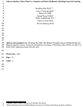 Cover page: Tobacco Quitline Callers Who Use Cannabis and Their Likelihood of Quitting Cigarette Smoking