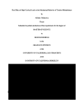 Cover page: The effects of high cyclical load on the mechanical behavior of tendon midsubstance