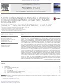 Cover page: A review on regional dynamical downscaling in intraseasonal to seasonal simulation/prediction and major factors that affect downscaling ability