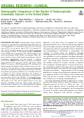 Cover page: Demographic Comparison of the Burden of Endoscopically Screenable Cancers in the United States.