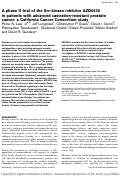 Cover page: A phase II trial of the Src-kinase inhibitor AZD0530 in patients with advanced castration-resistant prostate cancer: a California Cancer Consortium study