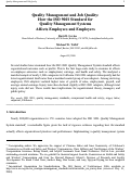 Cover page: Quality Management and Job Quality: How the ISO 9001 Standard forQuality Management Systems Affects Employees and Employers