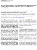 Cover page: Integrated Cognitive-Behavioral Social Skills Training and Compensatory Cognitive Training for Negative Symptoms of Psychosis: Effects in a Pilot Randomized Controlled Trial