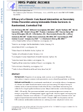 Cover page: The Efficacy of a Chronic Care Based Intervention on Secondary Stroke Prevention Among Vulnerable Stroke Survivors: A Randomized, Controlled Trial