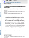 Cover page: Preconditioning improves muscle regeneration after ischemia-reperfusion injury.