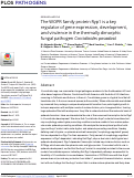 Cover page: The WOPR family protein Ryp1 is a key regulator of gene expression, development, and virulence in the thermally dimorphic fungal pathogen Coccidioides posadasii