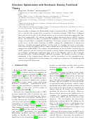 Cover page: Structure optimization with stochastic density functional theory