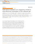 Cover page: Siderophore-mediated zinc acquisition enhances enterobacterial colonization of the inflamed gut