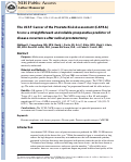 Cover page: THE UNIVERSITY OF CALIFORNIA, SAN FRANCISCO CANCER OF THE PROSTATE RISK ASSESSMENT SCORE