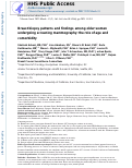 Cover page: Breast biopsy patterns and findings among older women undergoing screening mammography: The role of age and comorbidity