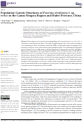 Cover page: Population Genetic Structures of Puccinia striiformis f. sp. tritici in the Gansu-Ningxia Region and Hubei Province, China.