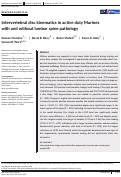 Cover page: Intervertebral disc kinematics in active duty Marines with and without lumbar spine pathology.