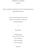 Cover page: Application of Mathematical Modeling in Cancer, Blood Clotting Abnormalities and Migraine Headaches Research