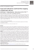 Cover page: Improved methods for multi-trait fine mapping of pleiotropic risk loci