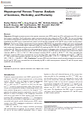 Cover page: Hepatoportal Venous Trauma: Analysis of Incidence, Morbidity, and Mortality.