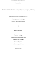 Cover page: The Effects of Surface Chemistry on Polymer Hydration, Adsorption, and Fouling