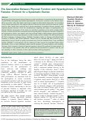 Cover page: The Association Between Physical Function and Hyperkyphosis in Older Females: Protocol for a Systematic Review