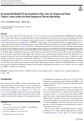 Cover page: Incremental Model Fit Assessment in the Case of Categorical Data: Tucker-Lewis Index for Item Response Theory Modeling.