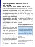 Cover page: Cell-cycle regulation of formin-mediated actin cable assembly