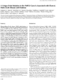 Cover page: A Unique Point Mutation in the PMP22 Gene Is Associated with Charcot-Marie-Tooth Disease and Deafness