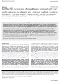 Cover page: KarMMa-RW: comparison of idecabtagene vicleucel with real-world outcomes in relapsed and refractory multiple myeloma