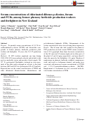 Cover page: Serum concentrations of chlorinated dibenzo-p-dioxins, furans and PCBs, among former phenoxy herbicide production workers and firefighters in New Zealand