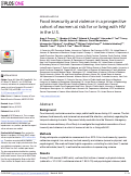 Cover page: Food insecurity and violence in a prospective cohort of women at risk for or living with HIV in the U.S.