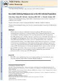 Cover page: Non-AIDS-Defining Malignancies in the HIV-Infected Population