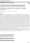 Cover page: Factors influencing the cardiometabolic response to (poly)phenols and phytosterols: a review of the COST Action POSITIVe activities