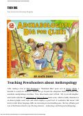 Cover page: Teaching Preschoolers about Anthropology