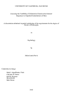 Cover page: Assessing the credibility of information found on the internet : responses to graphical instantiations of data