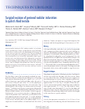 Cover page: Surgical excision of perineal nodular induration: A cyclist’s third testicle