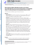 Cover page: Blood Leukocyte DNA Methylation Predicts Risk of Future Myocardial Infarction and Coronary Heart Disease