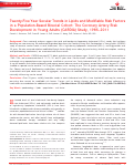 Cover page: Twenty‐Five Year Secular Trends in Lipids and Modifiable Risk Factors in a Population‐Based Biracial Cohort: The Coronary Artery Risk Development in Young Adults (CARDIA) Study, 1985–2011