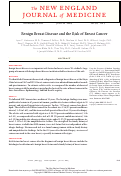 Cover page: Benign Breast Disease and the Risk of Breast Cancer