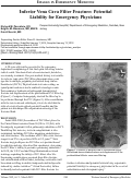 Cover page: Inferior Vena Cava Filter Fracture: Potential Liability for Emergency Physicians