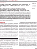 Cover page: Simple technologies and diverse food strategies of the Late Pleistocene and Early Holocene at Huaca Prieta, Coastal Peru
