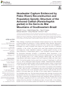 Cover page: Headwater Capture Evidenced by Paleo-Rivers Reconstruction and Population Genetic Structure of the Armored Catfish (Pareiorhaphis garbei) in the Serra do Mar Mountains of Southeastern Brazil