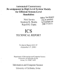 Cover page: Automated concurrency re-assignment in high level system models for efficient system-level simulation