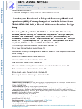 Cover page: Lisocabtagene Maraleucel in Relapsed/Refractory Mantle Cell Lymphoma: Primary Analysis of the Mantle Cell Lymphoma Cohort From TRANSCEND NHL 001, a Phase I Multicenter Seamless Design Study.