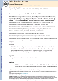 Cover page: Visual Recovery in Treated Bacterial Keratitis