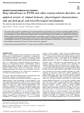 Cover page: Sleep disturbance in PTSD and other anxiety-related disorders: an updated review&nbsp;of clinical features,&nbsp;physiological characteristics, and psychological and neurobiological mechanisms.