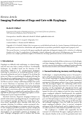 Cover page: Imaging Evaluation of Dogs and Cats with Dysphagia