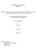 Cover page: Exploring Perceptions of the Campus Racial Climate and Resistance Strategies of Asian International Graduate Students in a Minority-Serving Institution